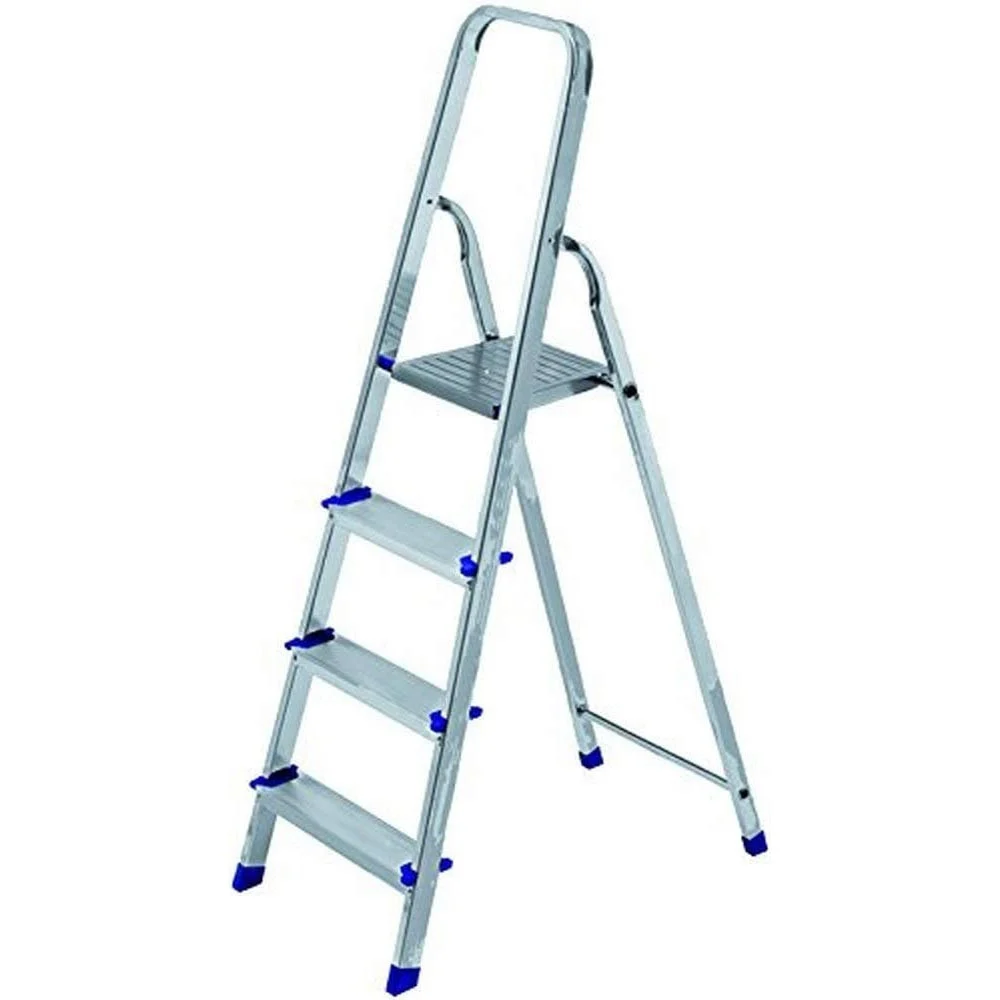 SCALA SCALETTA PIEGHEVOLE 4 GRADINI ANTISCIVOLO SCALETTO IN ALLUMINIO MAX 150KG - TrAdE Shop Traesio