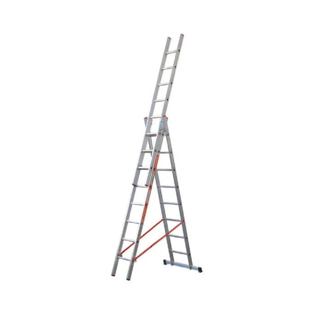 SCALA TRIPLA TRASFORMABILE 3 ELEMENTI IN ALLUMINIO A SFILO O A CAVALLETTO MODULA - Gierre ®