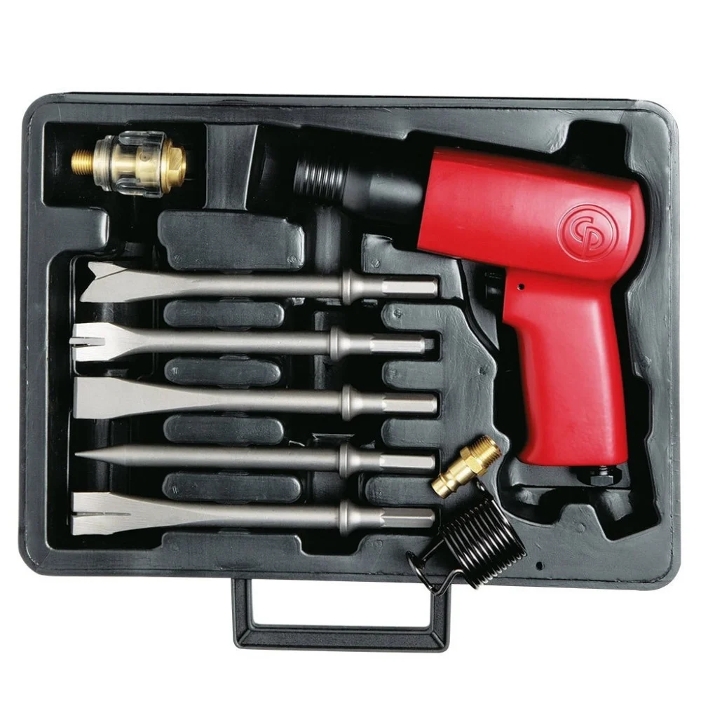 SCALPELLATORE AD ARIA MARTELLETTO PNEUMATICO COMPLETO DI 5 SCALPELLI DEMOLITORE - TrAdE Shop Traesio