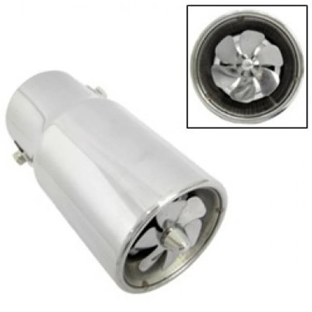 SCARICO ROTONDO SPORTIVO CODINO MARMITTA TERMINALE AUTO TUNING ACCIAIO CROMATO - TrAdE Shop Traesio