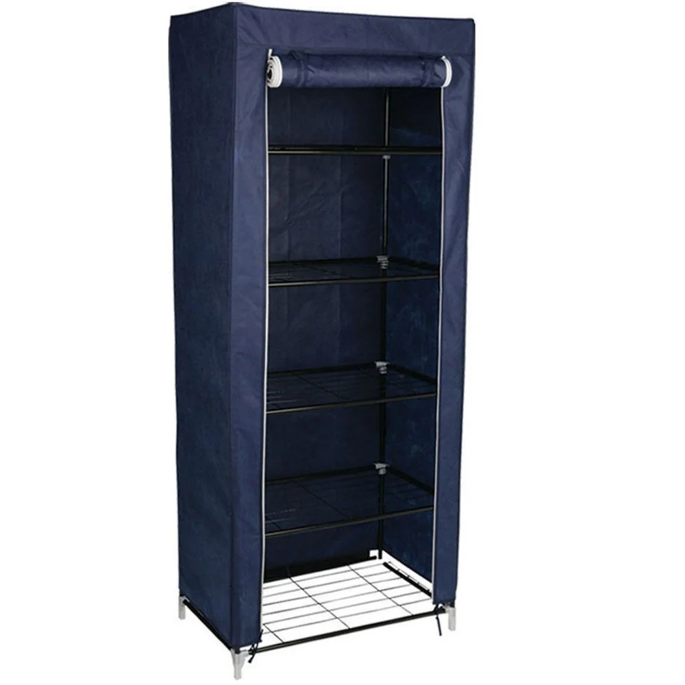 SCARPIERA ORGANIZER 5 RIPIANI SALVASPAZIO ANTIPOLVERE PER SCARPE PANTOFOLE - TrAdE Shop Traesio