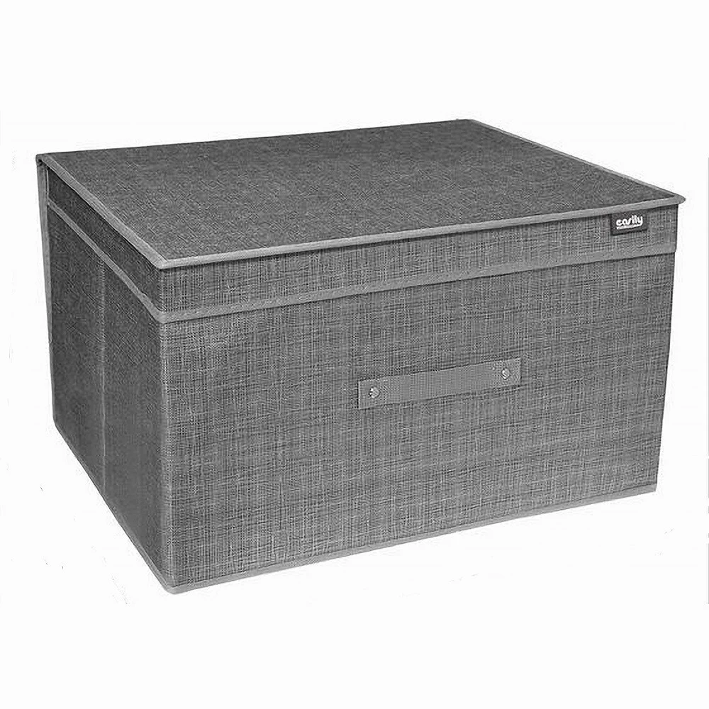 SCATOLA BOX SALVASPAZIO PORTATUTTO CONTENITORE ORGANIZER 60 X 40 X 30 CM 69696 - Cleafe