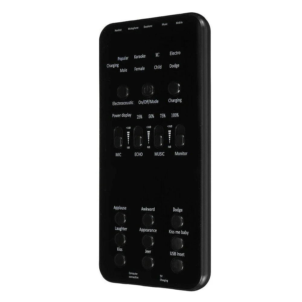 SCHEDA AUDIO ESTERNA LIVE BLUETOOTH PER DIRETTE STREAMING CON MICROFONO HP-202