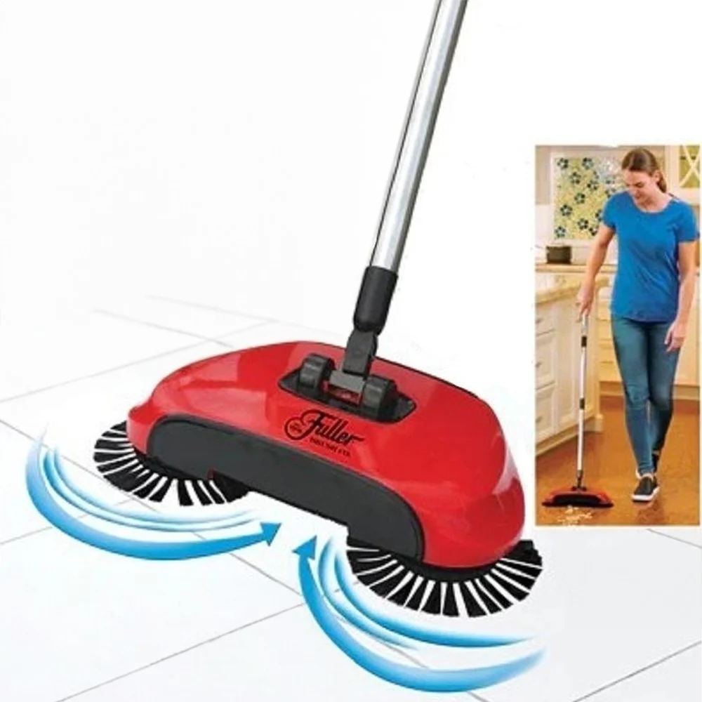 SCOPA ROTANTE 360° CON SETOLE ROTANTI MICROFIBRA ASPIRAPOLVERE SWEEP DRAG SPAZZA - TrAdE Shop Traesio
