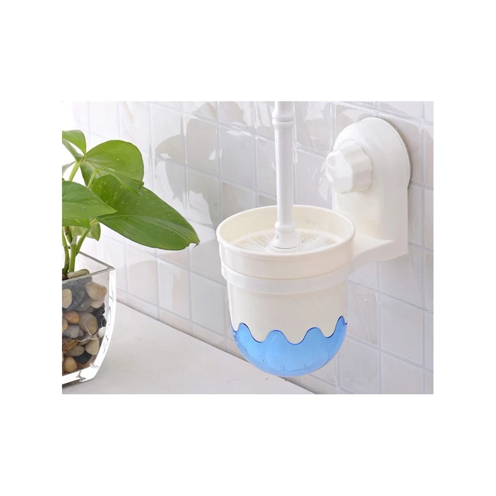 SCOPINO CON PORTA SCOPINO A PARETE CON ATTACCO A VENTOSA ACCESSORI PER BAGNO - TrAdE Shop Traesio