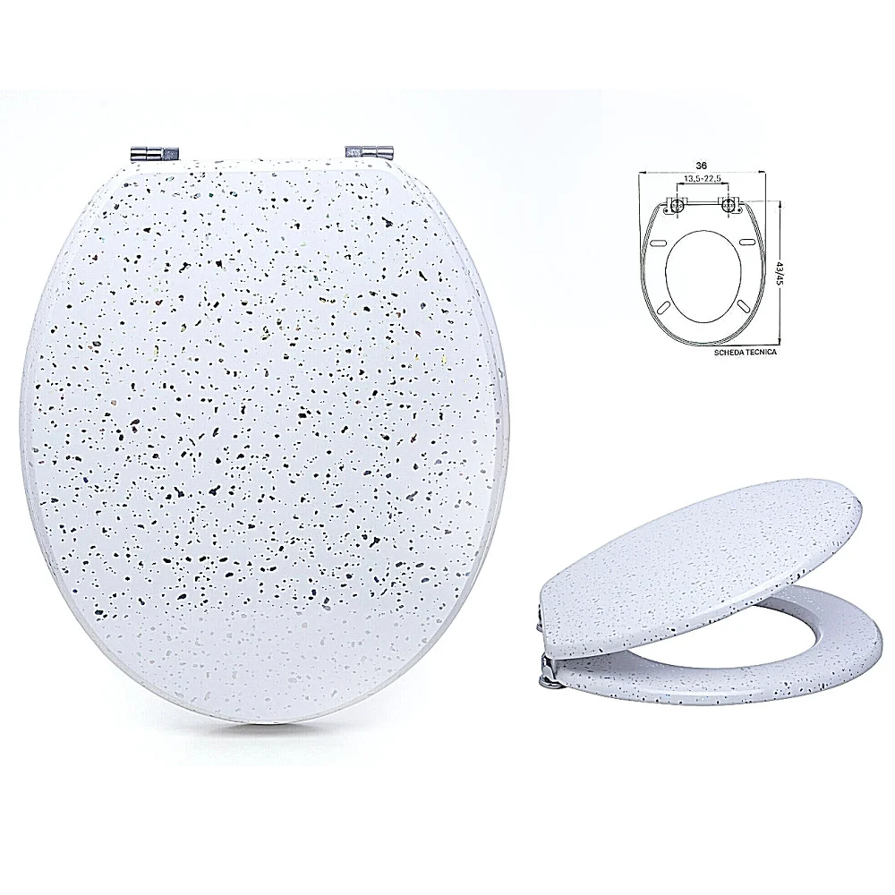 SEDILE COPRIWATER UNIVERSALE PER BAGNO COPRI WC WATER IN LEGNO 18" MOD. 52997 - TrAdE Shop Traesio