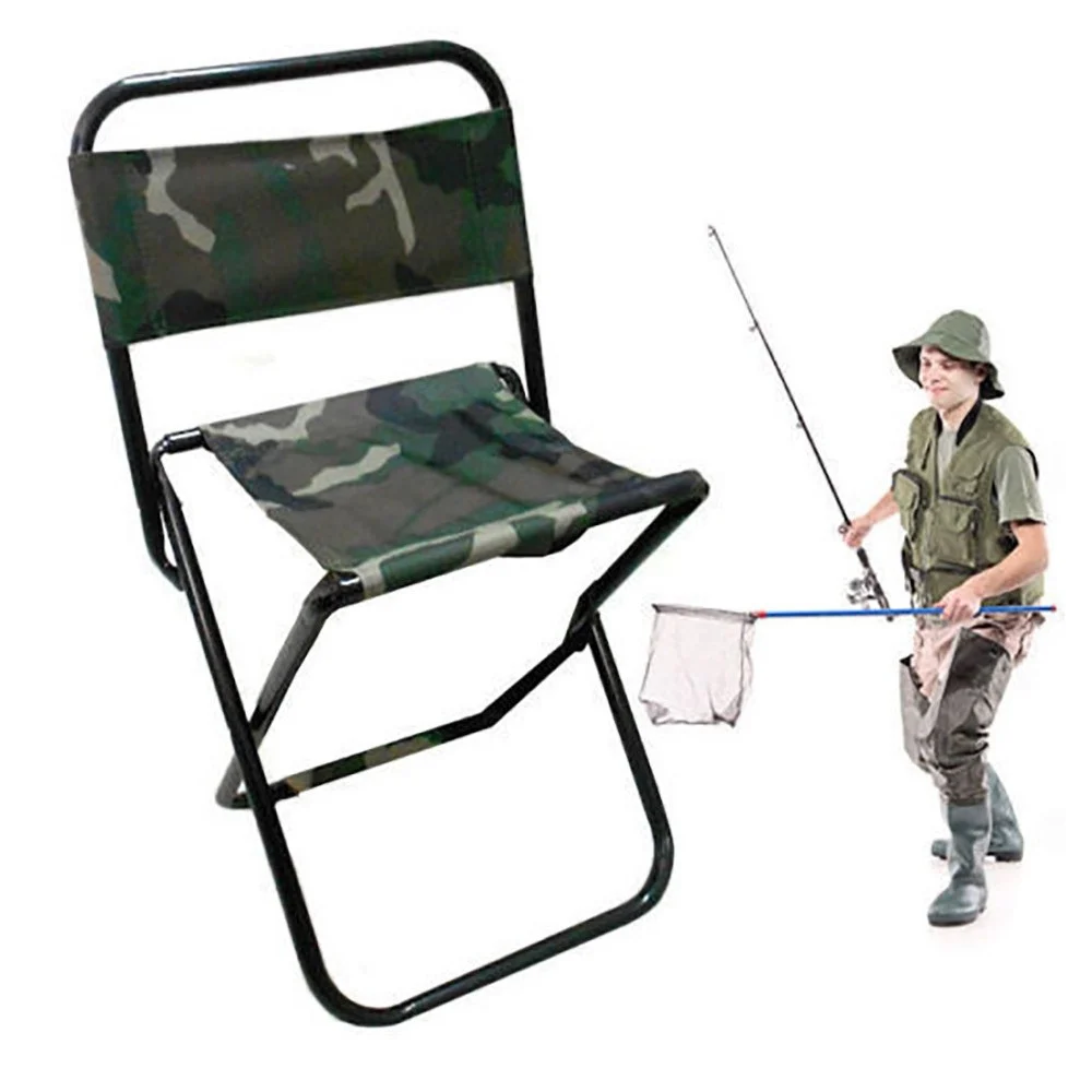 SEDIOLINO PIEGHEVOLE PER PESCA CAMPEGGIO CON SCHIENALE SEDIA SGABELLO MILITARE - TrAdE Shop Traesio
