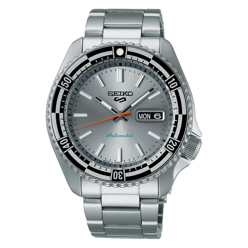 Seiko 5 Sports Orologio Uomo Special Edition SBSA217 Argento Retro Color