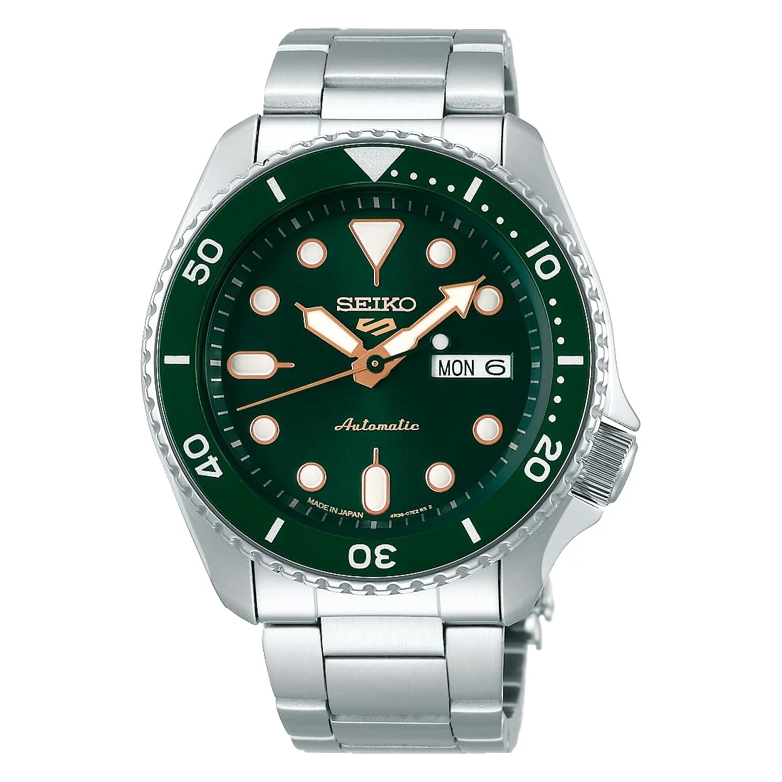 Seiko 5 Sports SBSA013 Men's Automatic Watch Green Dial Japan Made