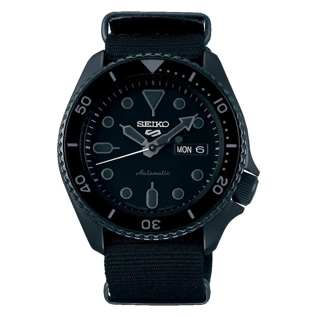 Seiko 5 Sports orologio automatico uomo SBSA025 con cinturino NATO nero
