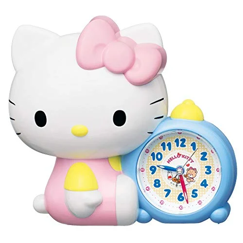 Seiko Orologio Sveglia Hello Kitty 184x202x118mm JF382A Bianco