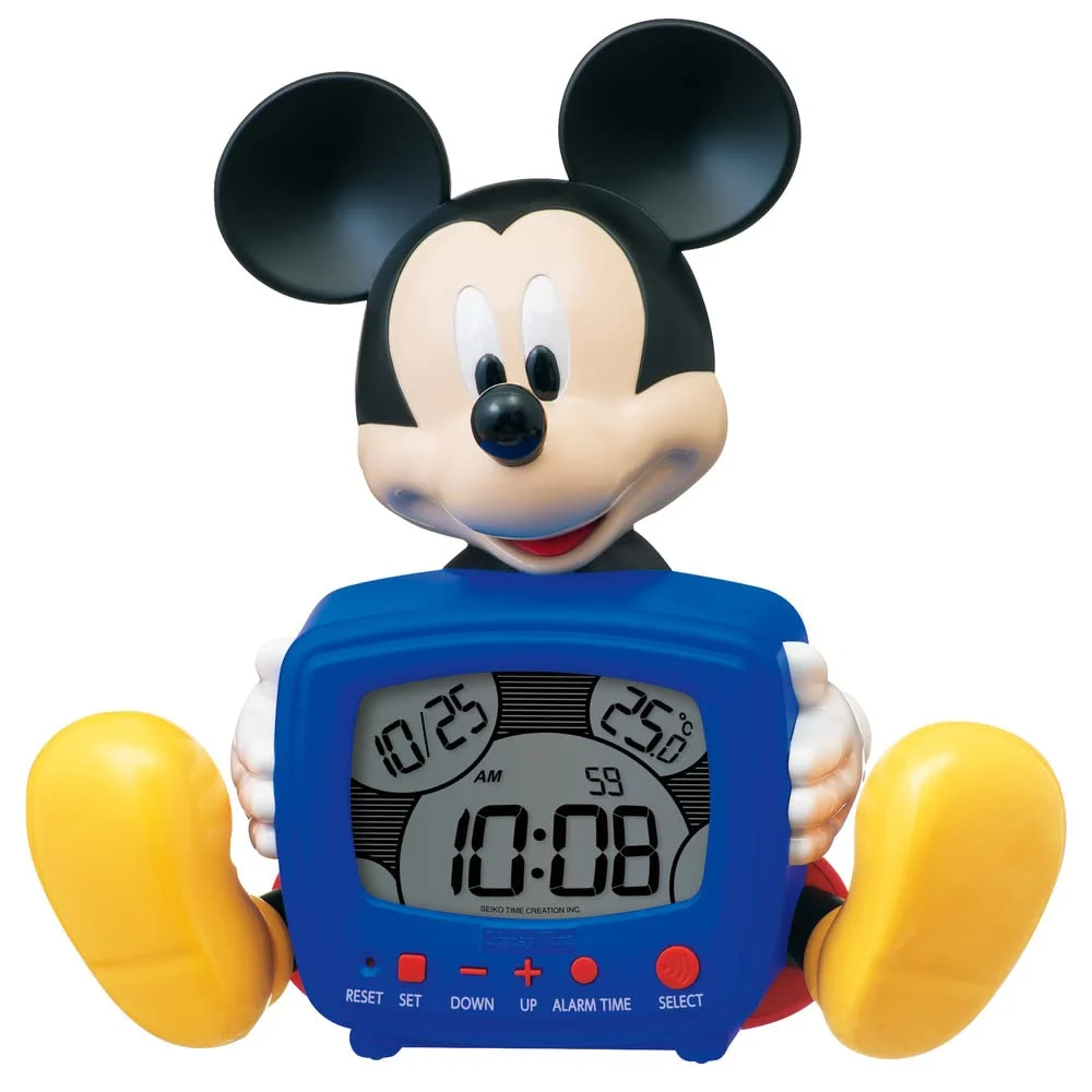 Seiko Orologio Sveglia Digitale Parlante Tavolo Disney Topolino FD485A Blu
