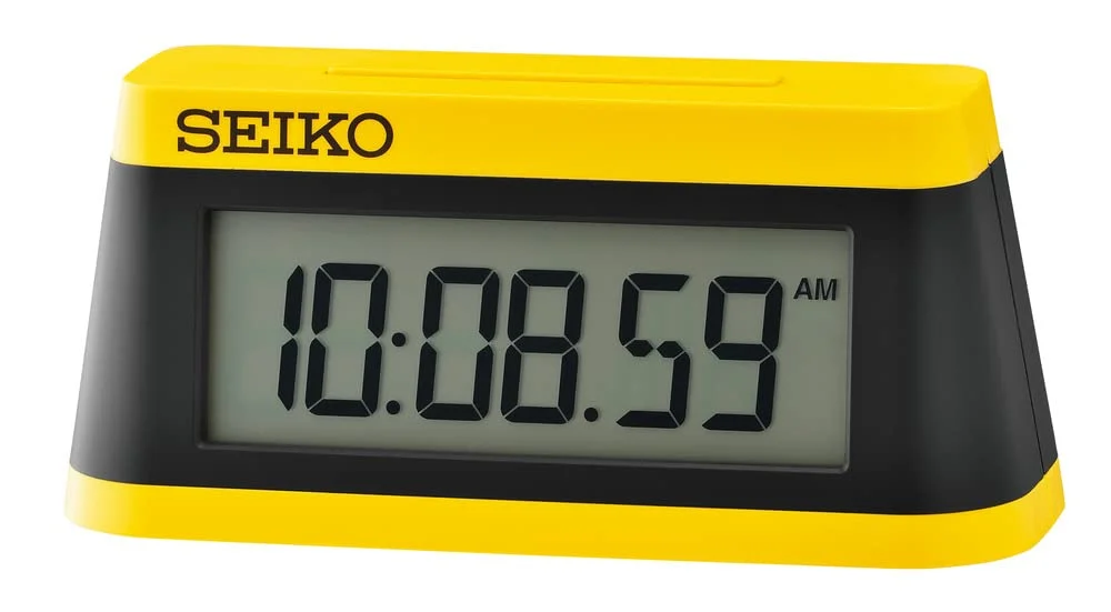 SEIKO sveglia digitale stile cronometro sportivo SQ818Y Giallo/Nero