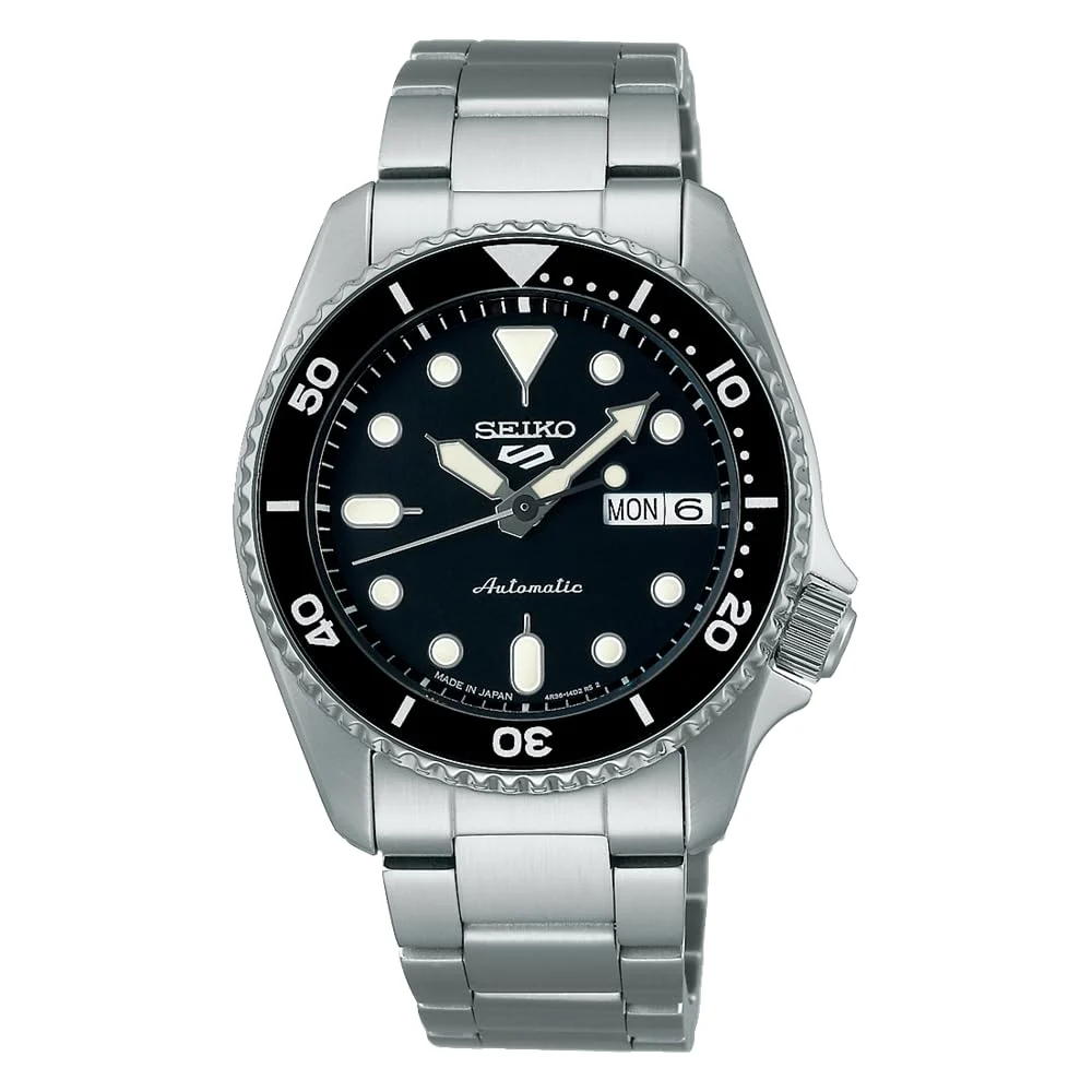 Seiko 5 Sports Orologio Uomo Sportivo Mid-Size SBSA225 Argento 38mm