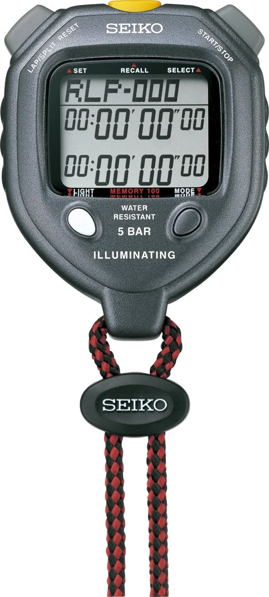 Seiko Cronometro tascabile con luce LED SVAE301 100 memorie e timer doppio ripetuto