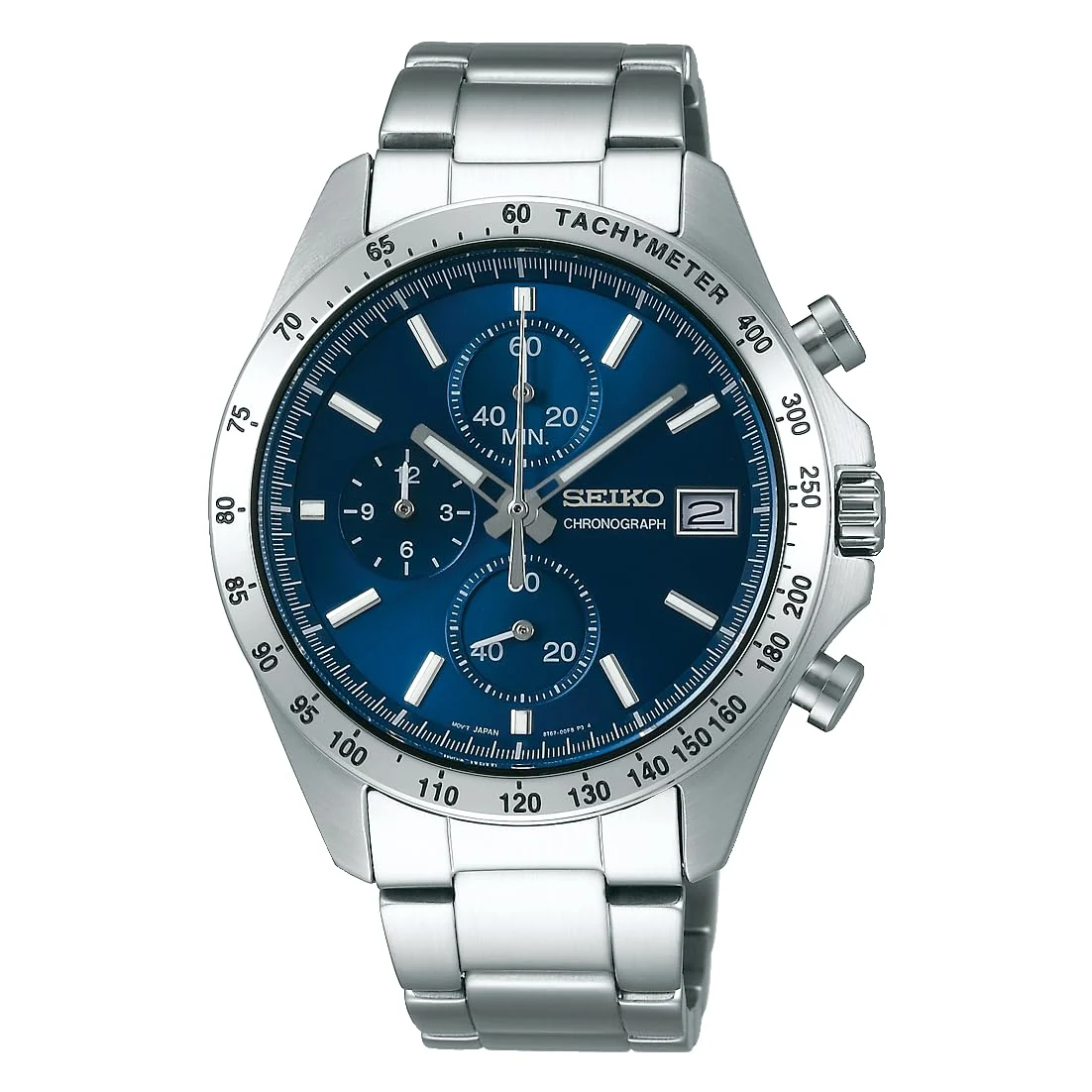 Seiko cronografo al quarzo uomo 3 contatori SBTR023 argento