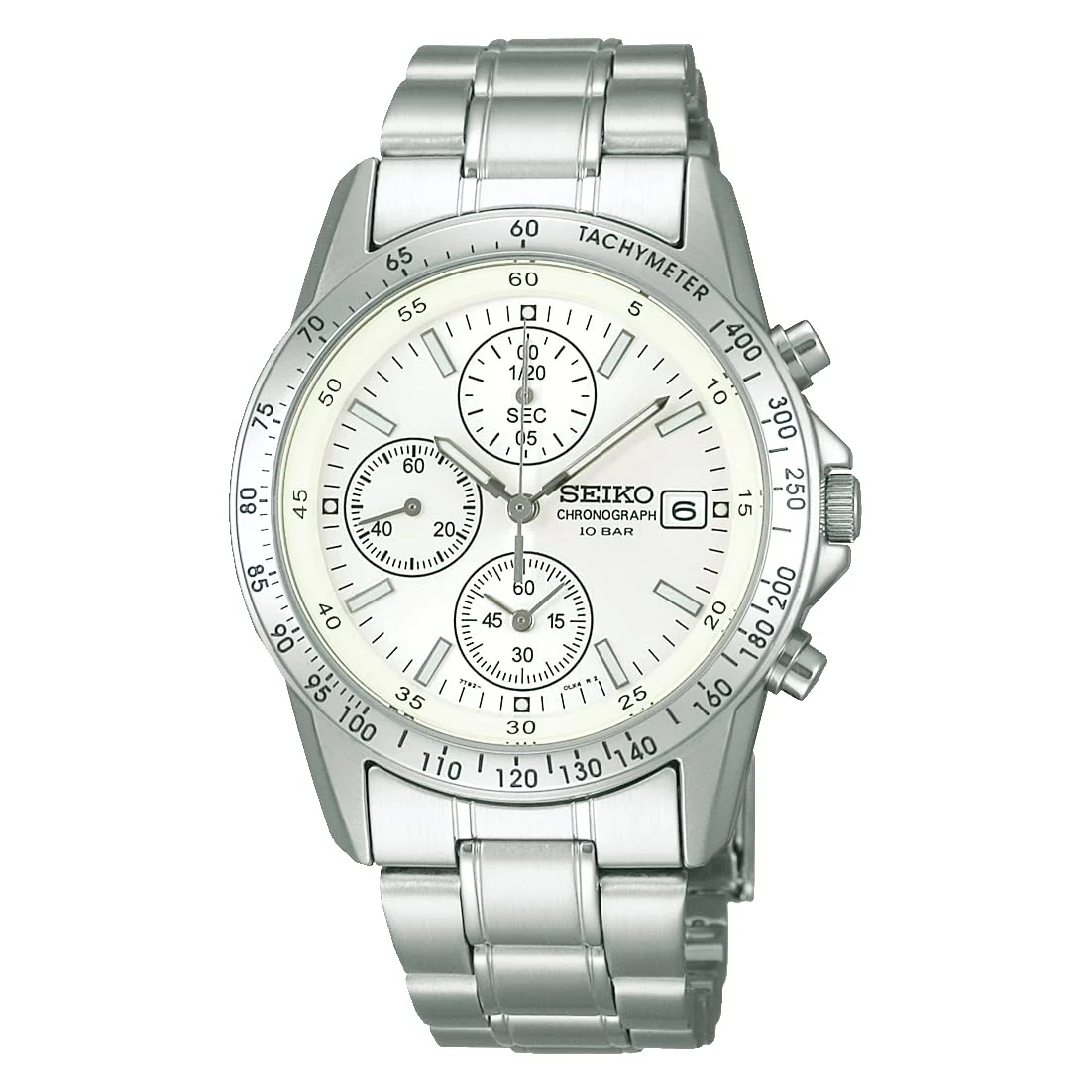 SEIKO Selection Men's Quartz Chronograph Watch SBTQ039 Silver