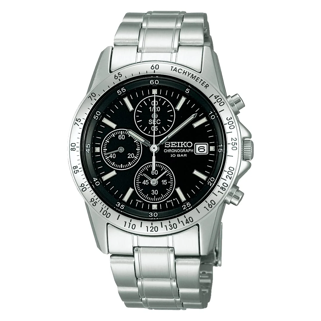 SEIKO Selection Men's Quartz Chronograph Watch SBTQ041 Silver