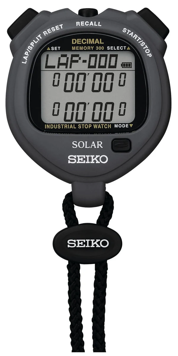 Seiko SOLER cronometro industriale solare SVAJ999 300 memorie allarme