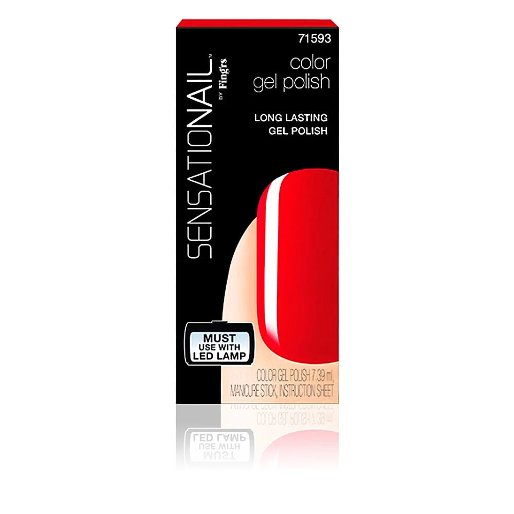 Sensationail Gel Color #Scarlet Red - Fing'Rs