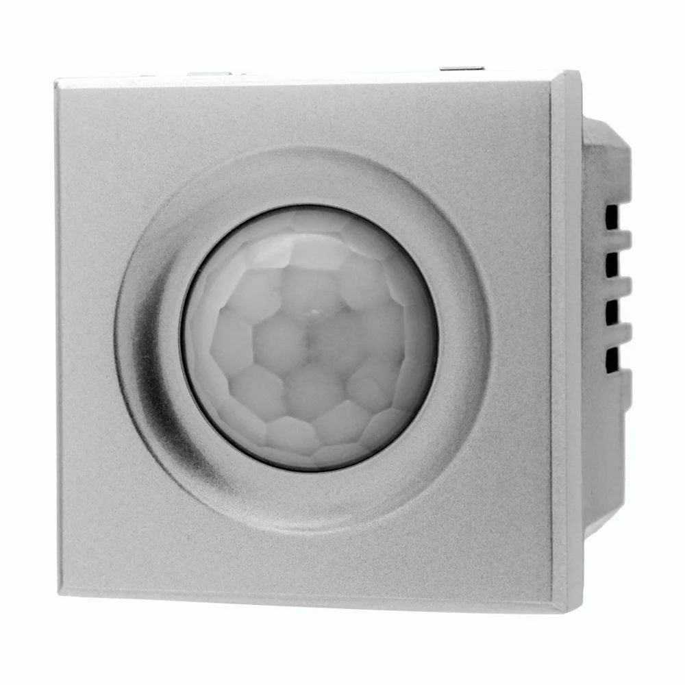 SENSORE MOVIMENTO PIR INFRAROSSI 2M TIMER SILVER COMPATIBILE BTICINO AXOLUTE - TrAdE Shop Traesio