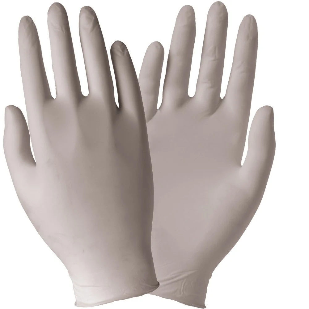 SET 100 PEZZI GUANTI IN LATTICE MONOUSO POLVERE TAGLIA M MEDIUM 7/7.5 SKIN LATEX - TrAdE Shop Traesio