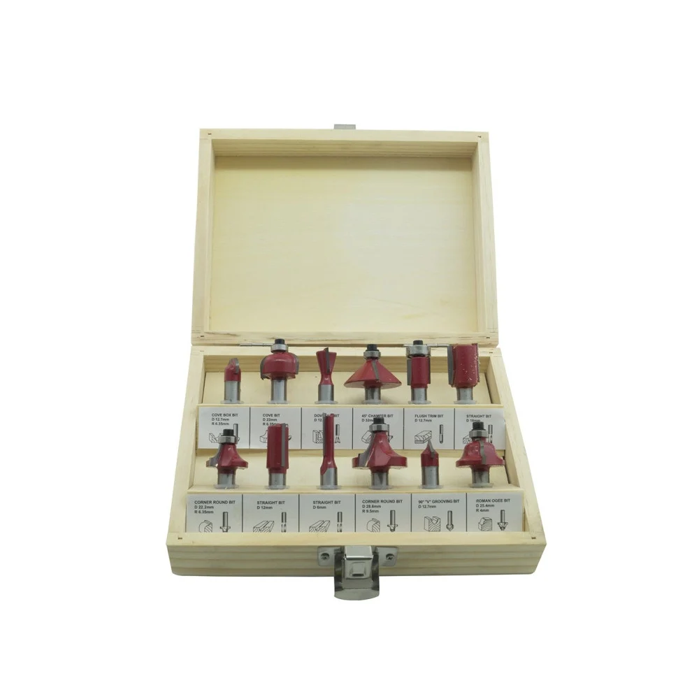 SET 12 FRESE FRESA PER LEGNO PER SCANALARE RIFILARE SANALATURE FRESATRICE 6MM - TrAdE Shop Traesio