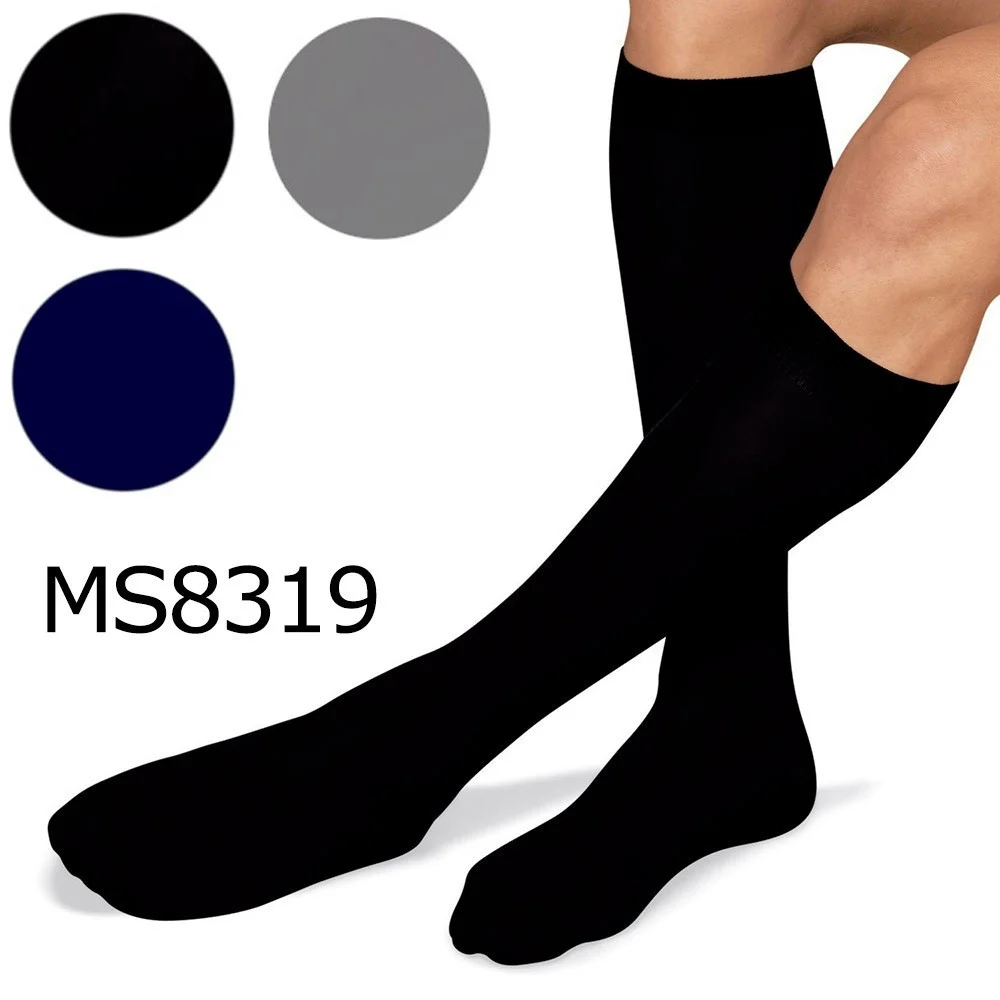SET 12 PAIA CALZE CALZINI LUNGHI UOMO COTONE TINTA UNITA NERO BLU GRIGIO MS8319 - TrAdE Shop Traesio