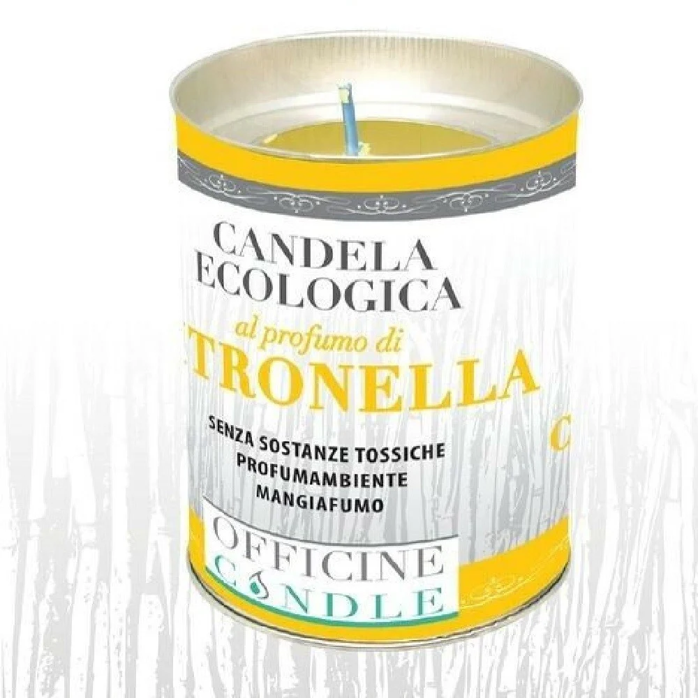 SET 12 PEZZI CANDELA ECOLOGICA AL PROFUMO DI CITRONELLA ANTI ZANZARE 6 X 8 CM - TrAdE Shop Traesio