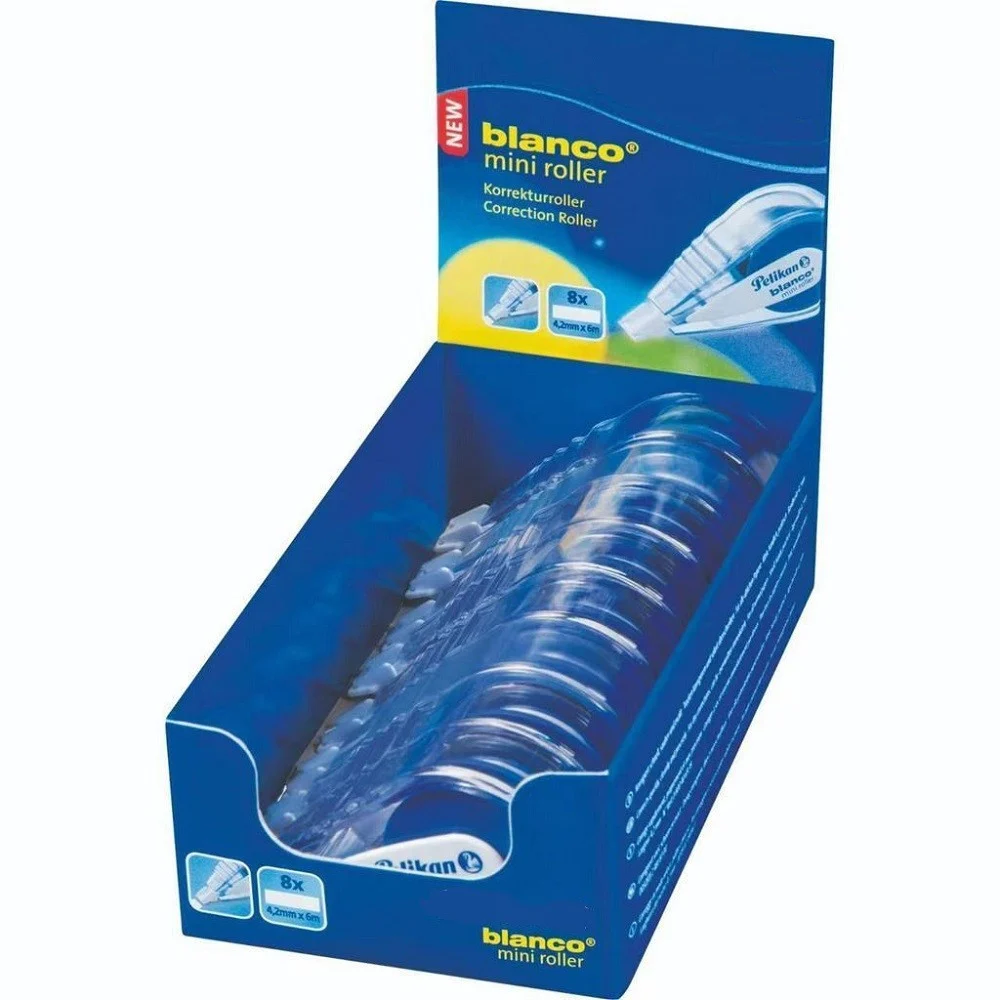 SET 12 PEZZI CORRETTORE BLANCO MINI ROLLER BIANCO BIANCHETTO RULLO DI CORREZIONE - TrAdE Shop Traesio