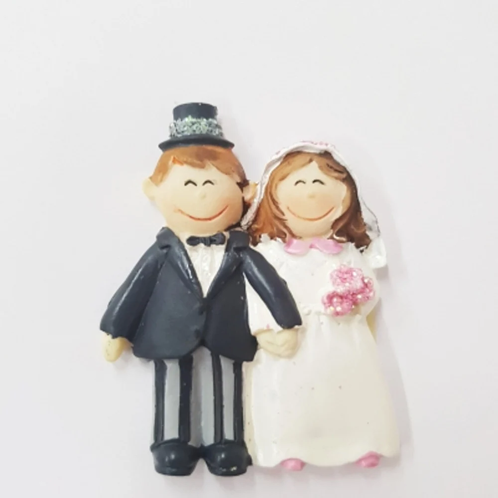 SET 12 PEZZI SPOSI SPOSINI WEDDING IN CERAMICA BOMBONIERA BOMBONIERE MATRIMONIO - TrAdE Shop Traesio