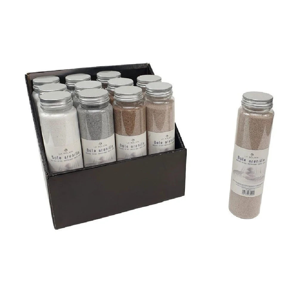 SET 12 PZ BARATTOLO CON SABBIA COLORATA DECORAZIONE DELLA CASA DECORATIVI 133685 - TrAdE Shop Traesio