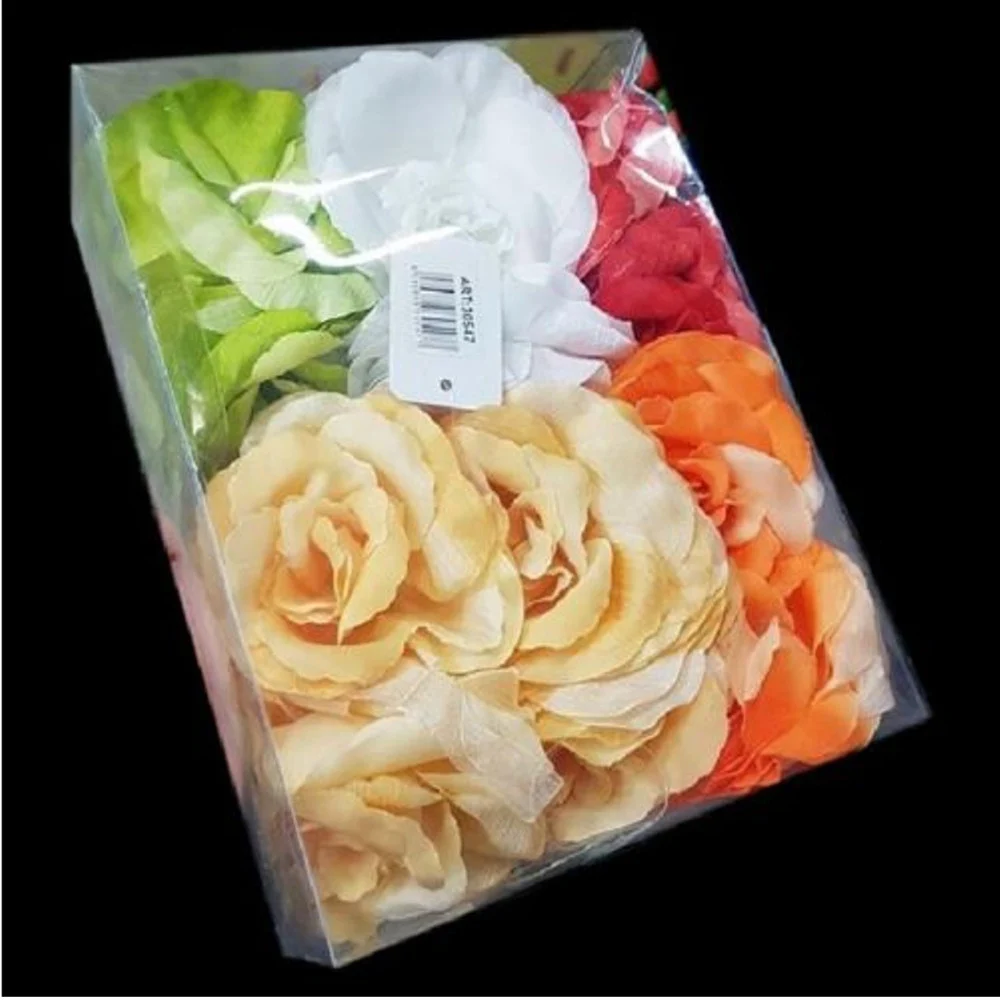 SET 12 PZ CALAMITE LEGA TENDA FERMA TENDE TENDAGGI FIORI COLORATI ELEGANTI - TrAdE Shop Traesio