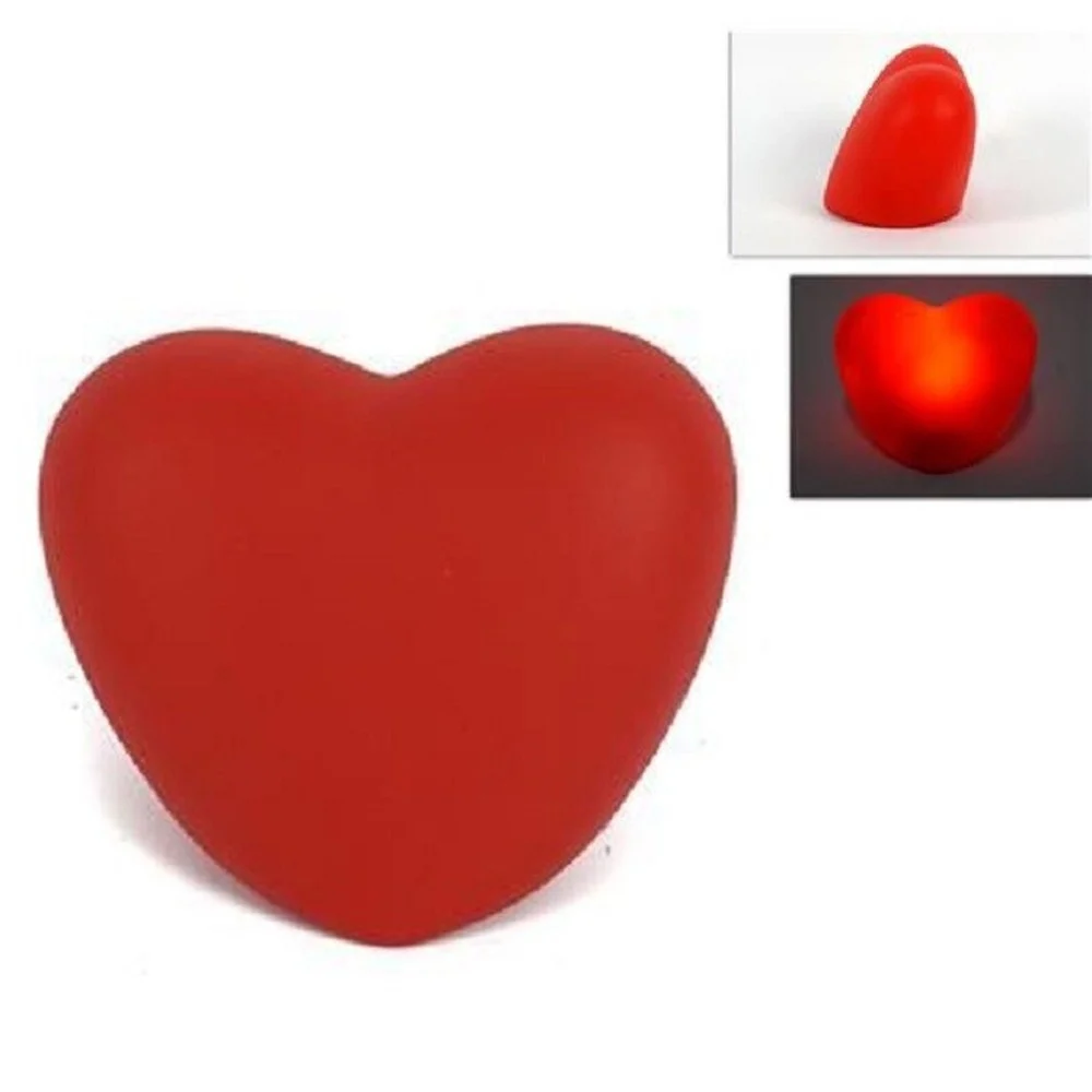SET 12 PZ CUORI CUORE ROSSO LUMINOSO DECORAZIONE LUCE SAN VALENTINO 6,5X4.5X4CM - TrAdE Shop Traesio