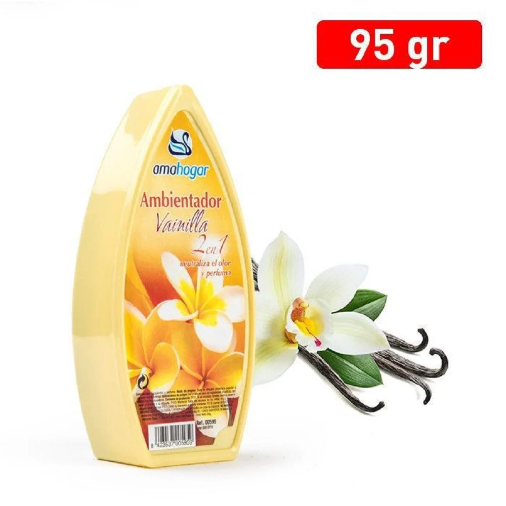 SET 12 PZ DEODORANTI GEL PROFUMO AMBIENTE ASSORBI ODORI 2IN1 FRAGRANZA VANIGLIA - TrAdE Shop Traesio