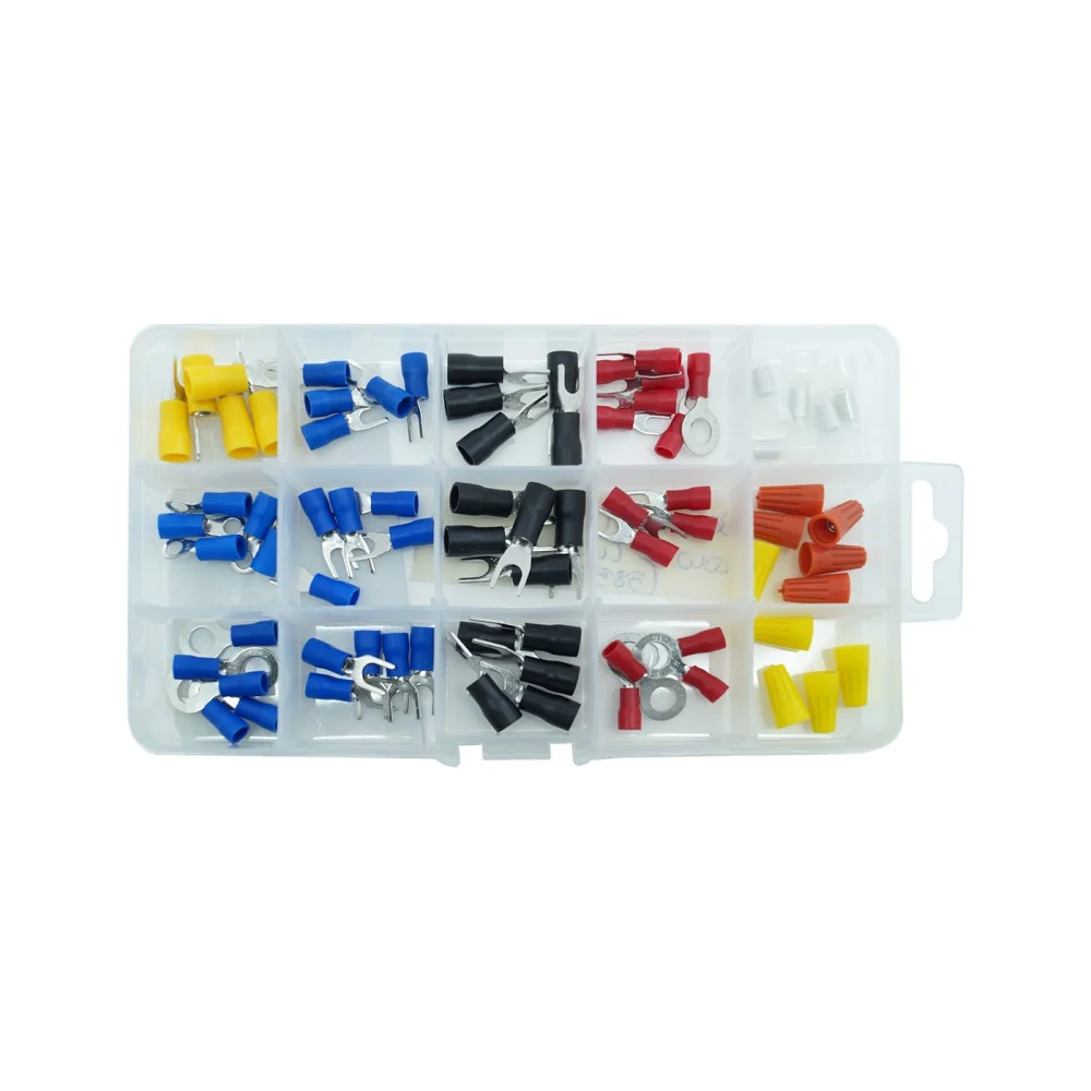 SET 125 CAPICORDA CONNETTORI INNESTO TERMINALI ELETTRICI PREISOLATI 125 PEZZI PZ - TrAdE Shop Traesio