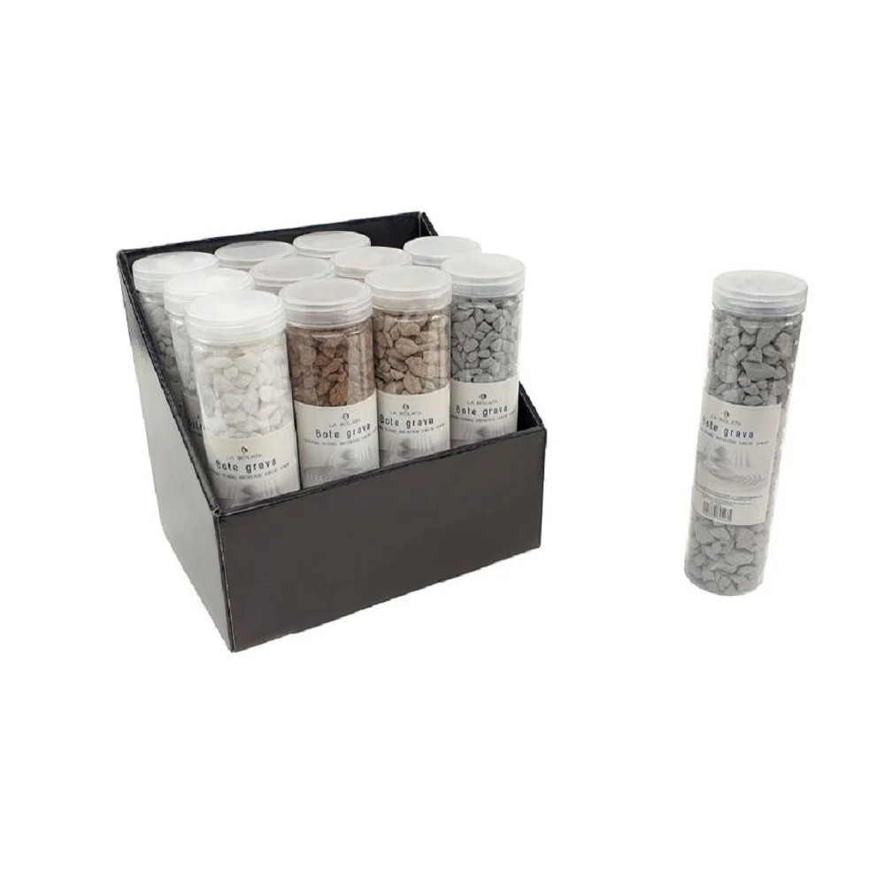 SET 12PZ BARATTOLO CON PIETRE COLORATE DECORAZIONE DELLA CASA DECORATIVI 133684 - TrAdE Shop Traesio
