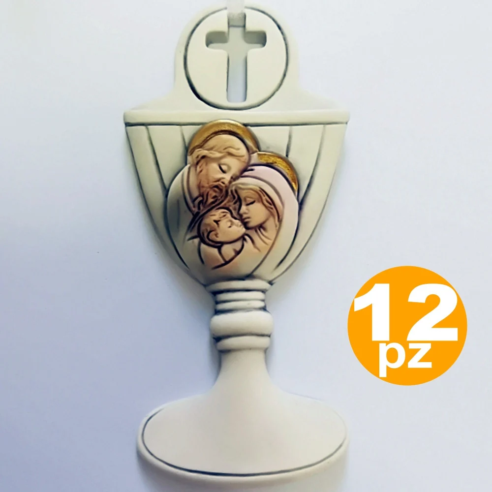 SET 12PZ. BOMBONIERE NATIVITA' CALICE CRESIMA GIUSEPPE MADONNA BAMBINO APPENDINO - TrAdE Shop Traesio
