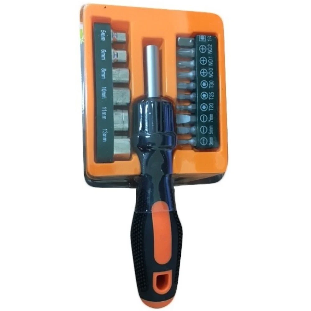 SET 16 CACCIAVITI PUNTE ASSORTITE TOOLS DI PRECISIONE TAGLIO STELLA INTAGLIO SCREDRIVER TORX - TrAdE Shop Traesio