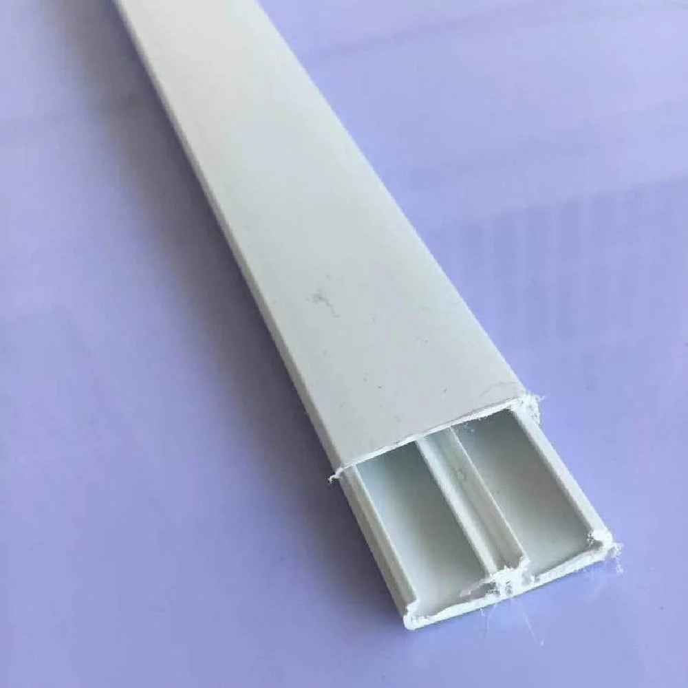 SET 2 CANALINA PASSACAVO CON SEPARATORE 2 METRI 30 X 10MM BIANCO PORTACAVI 60773 - TrAdE Shop Traesio