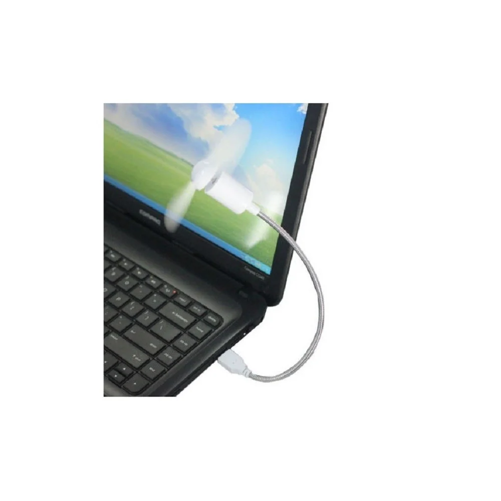 SET 2 COPPIA MINI VENTILATORE USB FLESSIBILE NOTEBOOK PC VIAGGI POCKET TABLET - TrAdE Shop Traesio