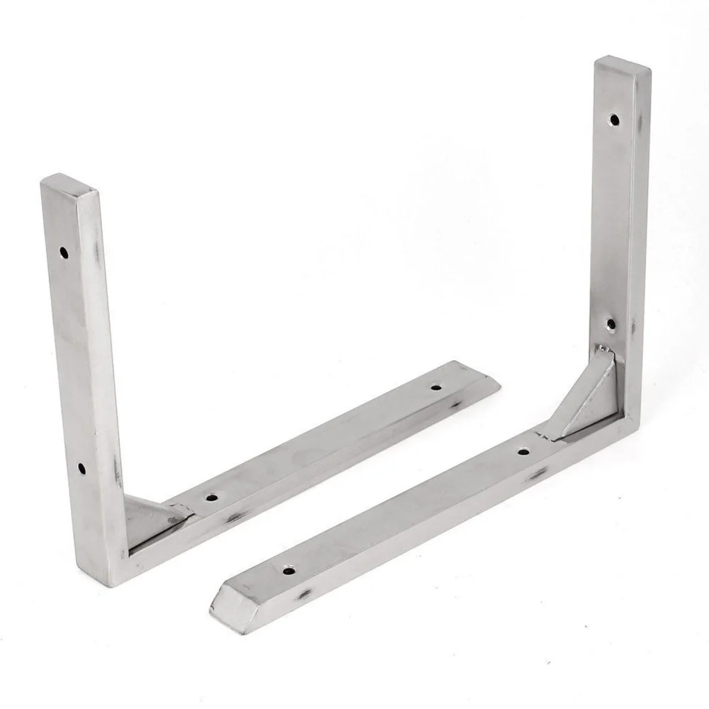 SET 2 PEZZI REGGIMENSOLA SUPPORTO STAFFA REGGI MENSOLA IN ACCIAIO MISURA 10" - TrAdE Shop Traesio