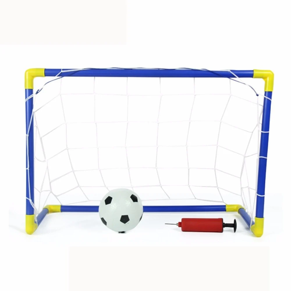 SET 2 PORTE CON RETI DA CALCIO 79X50X43 CM PER BAMBINI USO ESTERNO CON ACCESSORI - TrAdE Shop Traesio