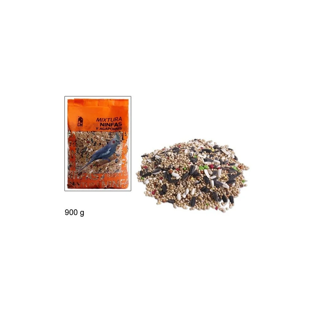 SET 2 PZ. BUSTA DA 900 GR. CIASCUNO MANGIME CIBO MISTO CEREALI SEMI PER UCCELLI NINFA AGAPORNIS VOLATILI - TrAdE Shop Traesio