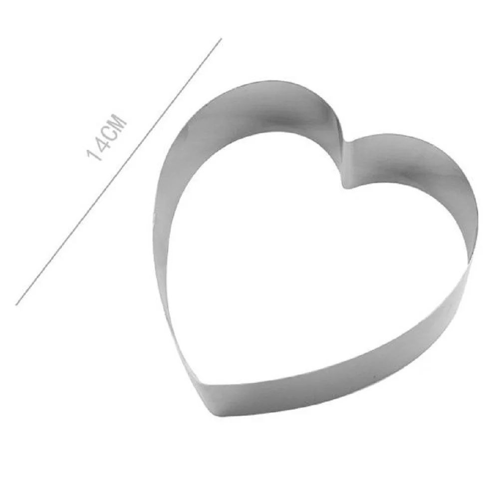 SET 2 PZ FORME A CUORE PER DOLCI BISCOTTI CAKE DESIGN STAMPINI TORTE 14 CM 98936 - Kaela