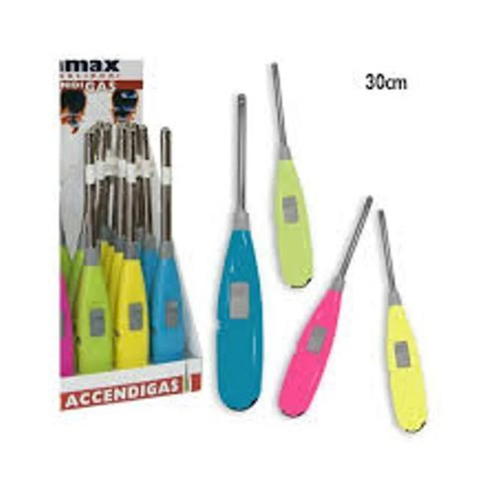 SET 20 PEZZI ACCENDINI ACCENDI GAS COLORATI CUCINA FORNELLI 30CM - TrAdE Shop Traesio