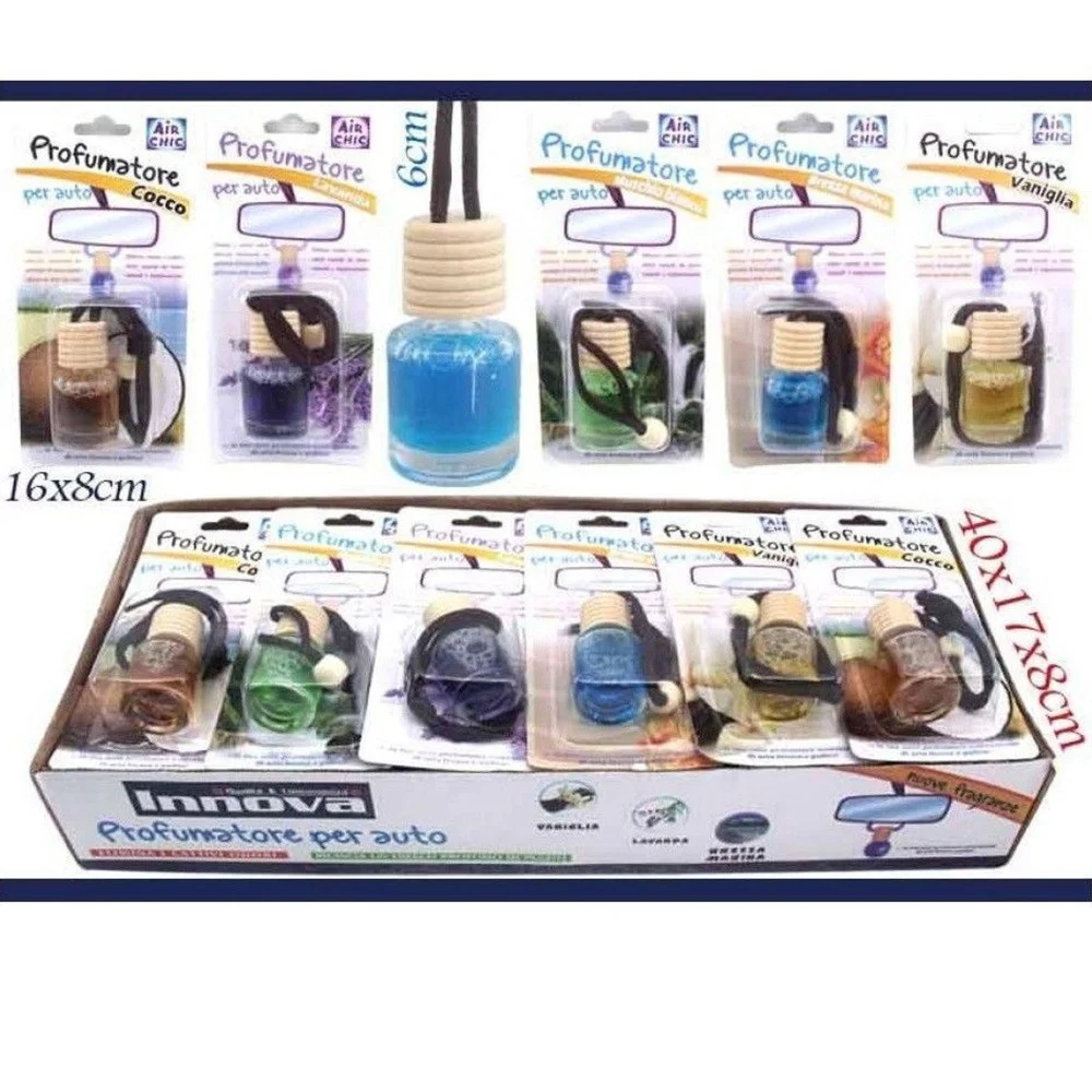 SET 20 PEZZI BOCCETTA PROFUMATORE PROFUMO DEODORANTE AUTO VARIE FRAGRANZE - TrAdE Shop Traesio