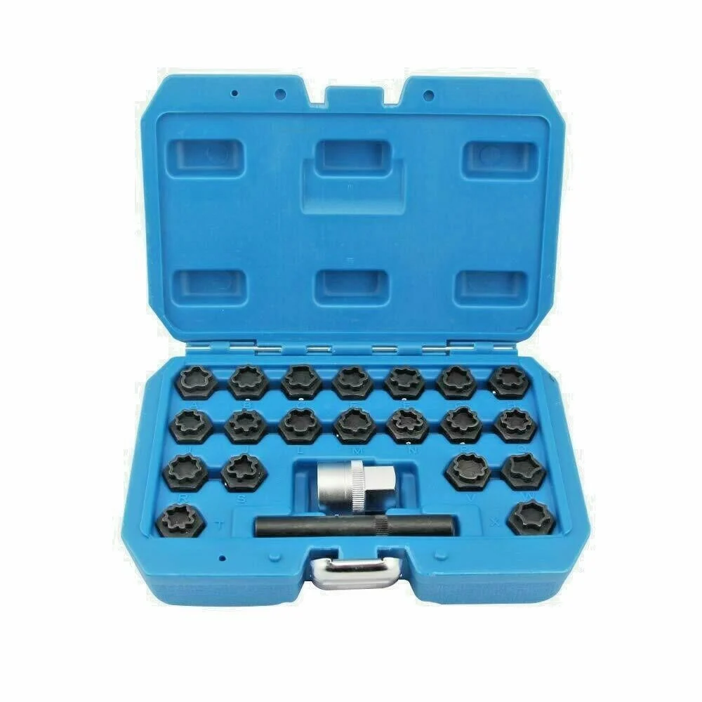 SET 22 PZ BUSSOLE PER RIMOZIONE DADI BLOCCAGGIO ANTIFURTO RUOTE AUDI HY156163 - TrAdE Shop Traesio