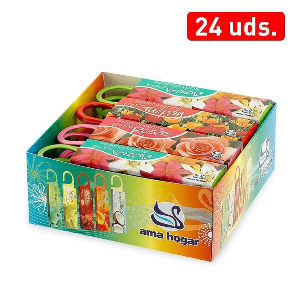 SET 24 PEZZI DEODORANTE PROFUMATO CON GANCIO VARIE FRAGRANZE FLOREALE - TrAdE Shop Traesio