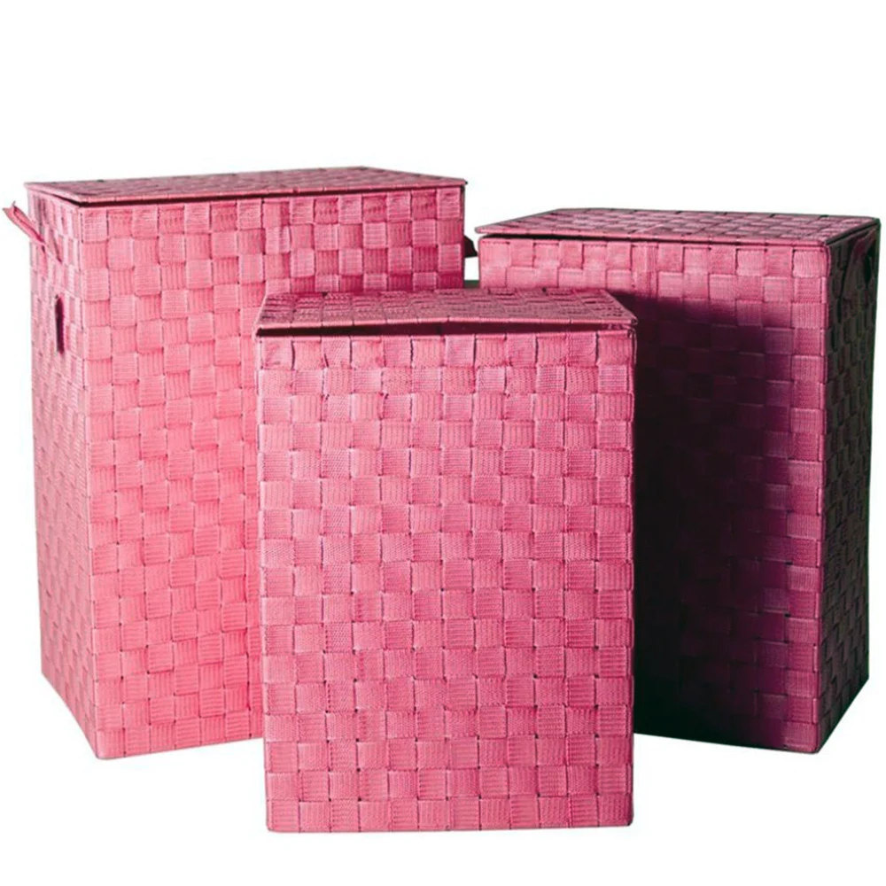 SET 3 CESTI PORTABIANCHERIA PORTATUTTO CASA TESSUTO 3 MISURE 54/51/46CM
COLORE - TrAdE Shop Traesio